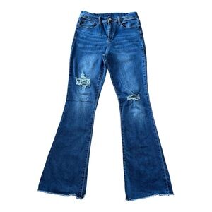 YMI Women’s High-Rise Flare Jeans - Tag Size Large Junior